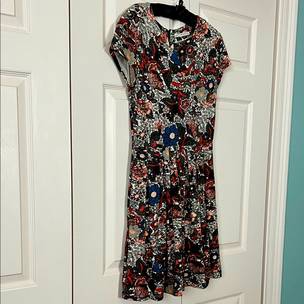 Peruvian Connection Multicolor Floral Dress